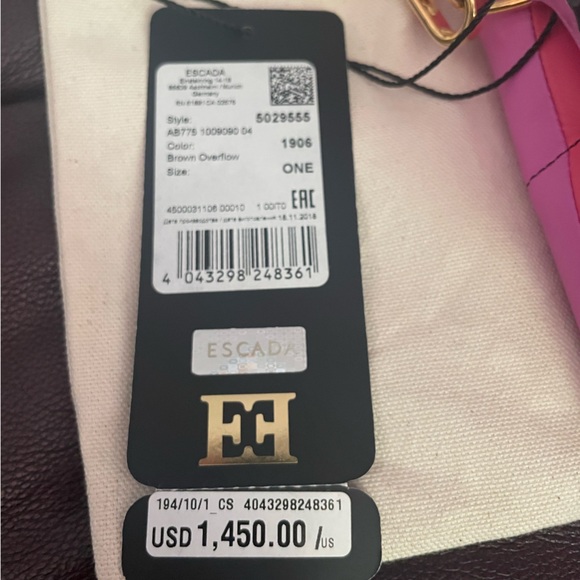 NEW Escada Medium Leather Multicolor Heart Bag - Picture 4 of 7